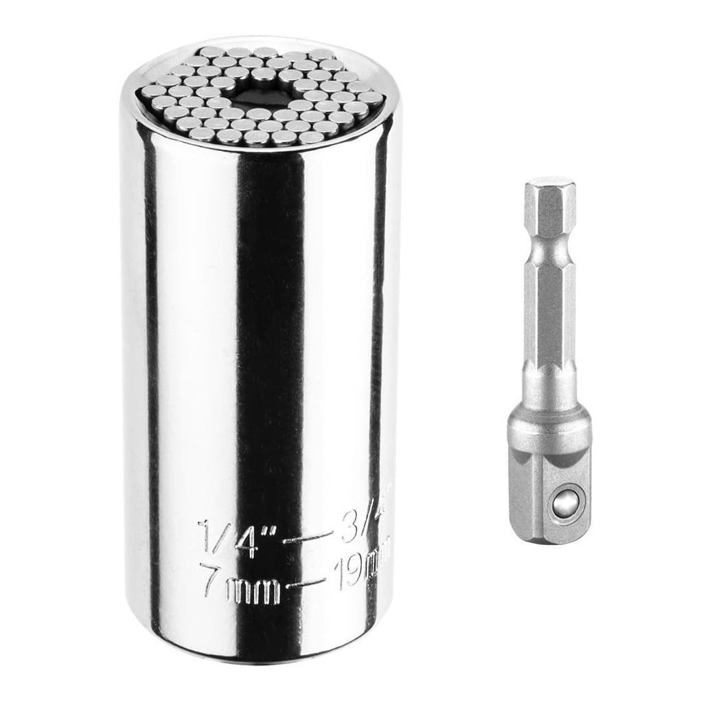 Торцева головка Graphite універсальна 7-19мм + подовжувач (55H224)