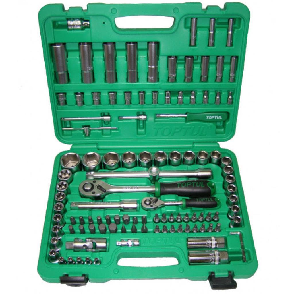 Набір інструментів Toptul автомобільний 1/4", 1/2" 108од. (6-гр.) (GCAI108R)