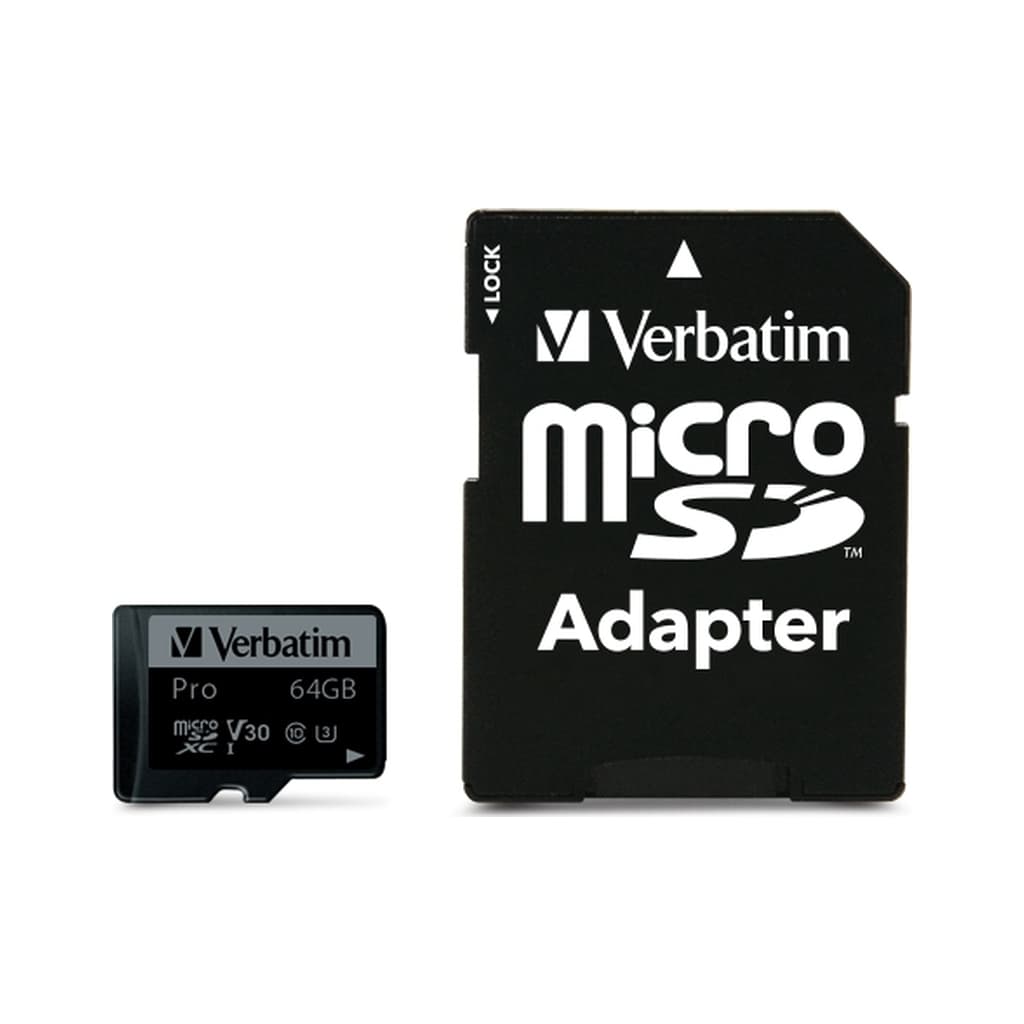 Карта пам'яті Verbatim 64GB microSDXC class 10 UHS-III PRO (47042)