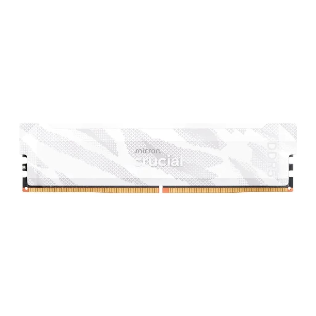 Модуль пам'яті для комп'ютера DDR5 16GB 6400 MHz Pro White Micron (CP16G64C32U5W)