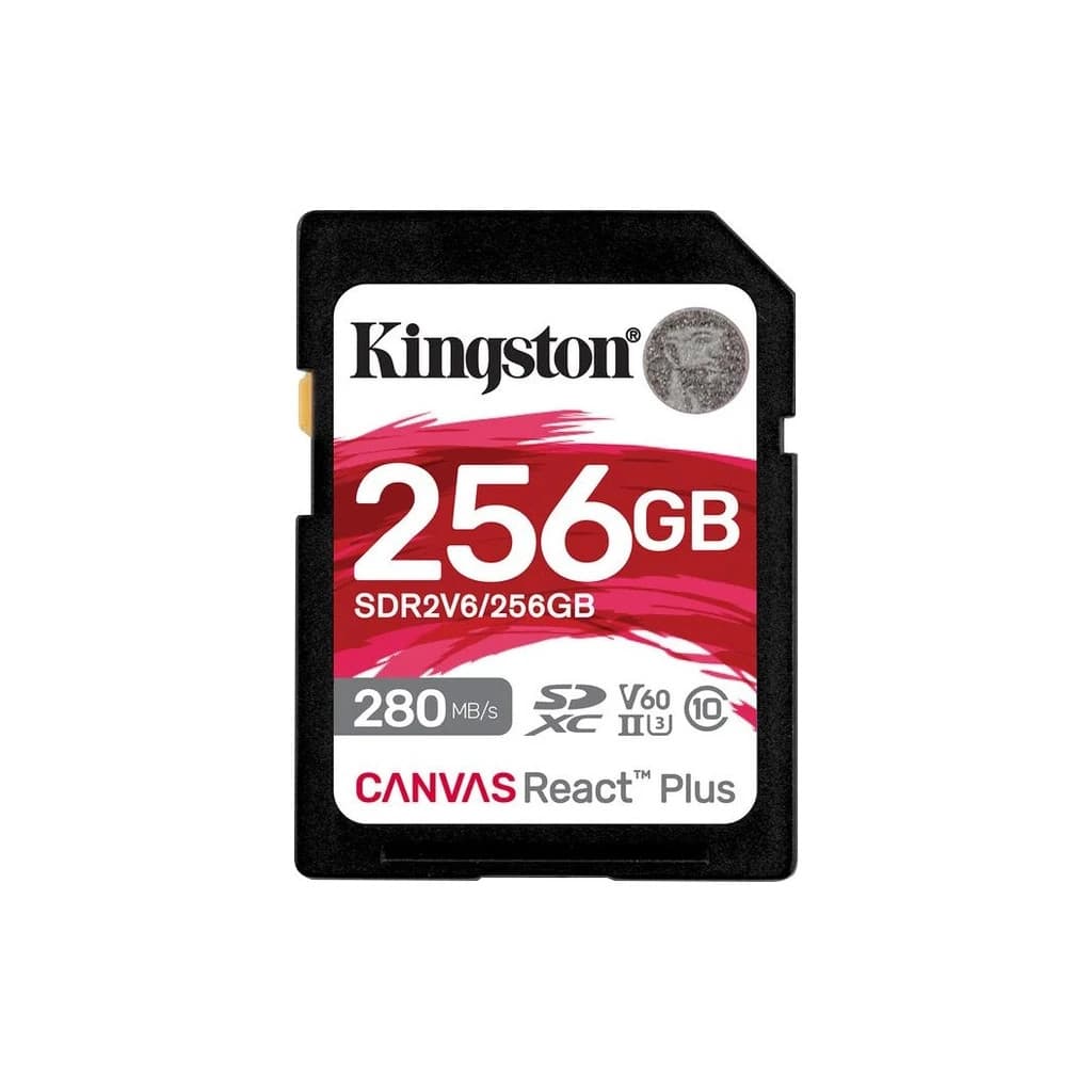 Карта пам'яті Kingston 256GB SDXC class 10 UHS-II U3 Canvas React Plus (SDR2V6/256GB)