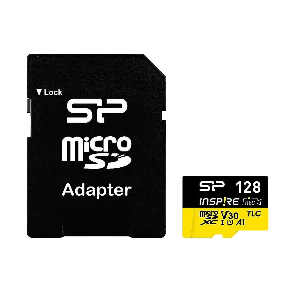 Карта пам'яті Silicon Power 128GB microSDXC class 10 UHS-I U3 V30 A1 Inspire (SP128GBSTXLV3V1NSP)