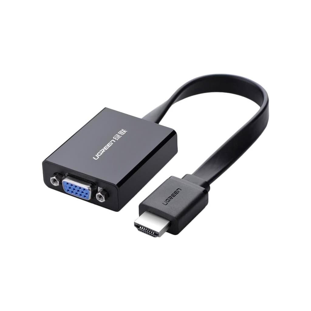 Перехідник HDMI M to VGA F + 3.5mm + Micro USB black Ugreen (40248)