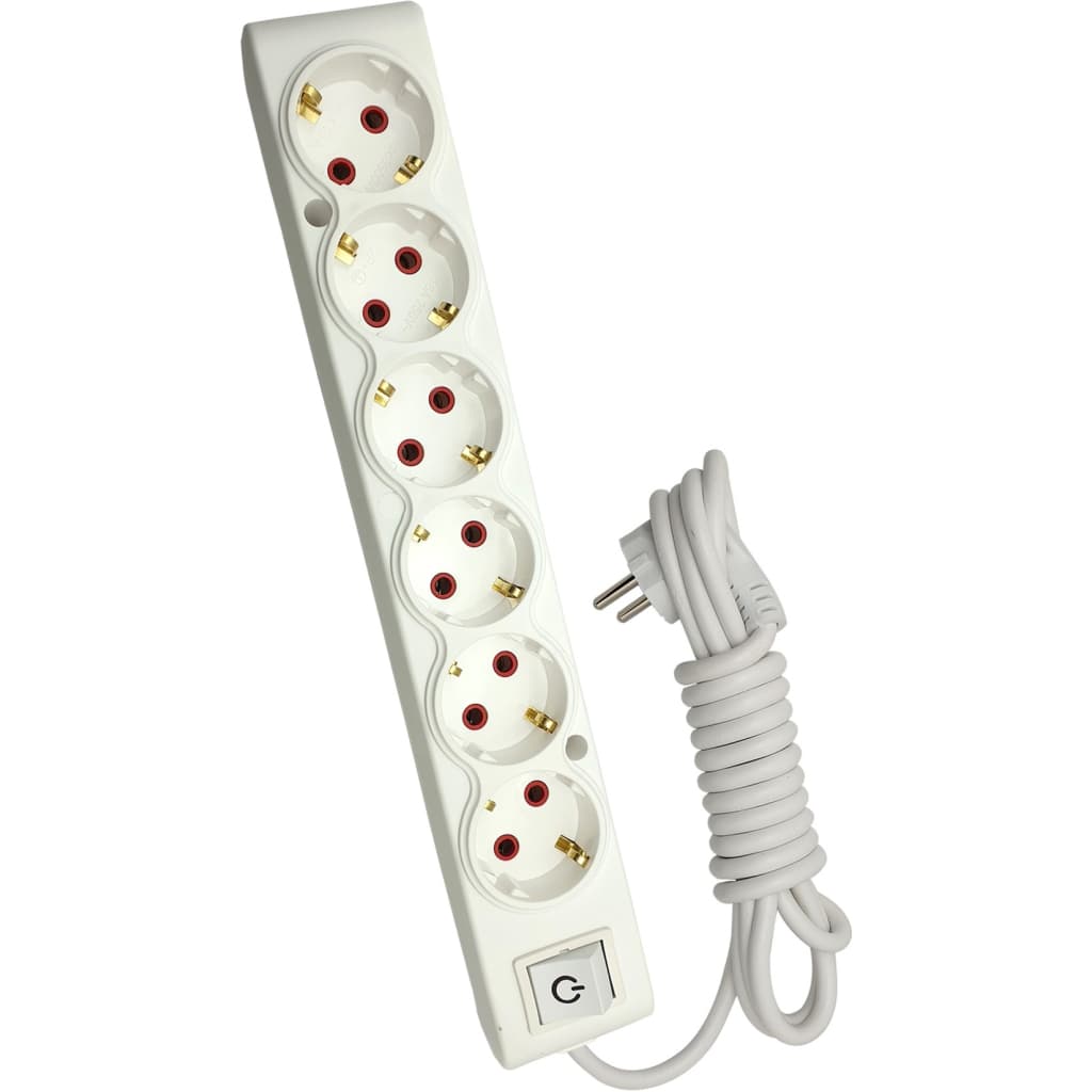 Мережевий подовжувач TECCO 3м 6 постів white (8681277842948)