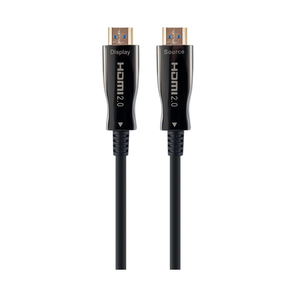 Кабель мультимедійний HDMI M to HDMI M 10.0m V2.0 AOC 4K60Hz gold Cablexpert (CCBP-HDMI-AOC-10M-02)