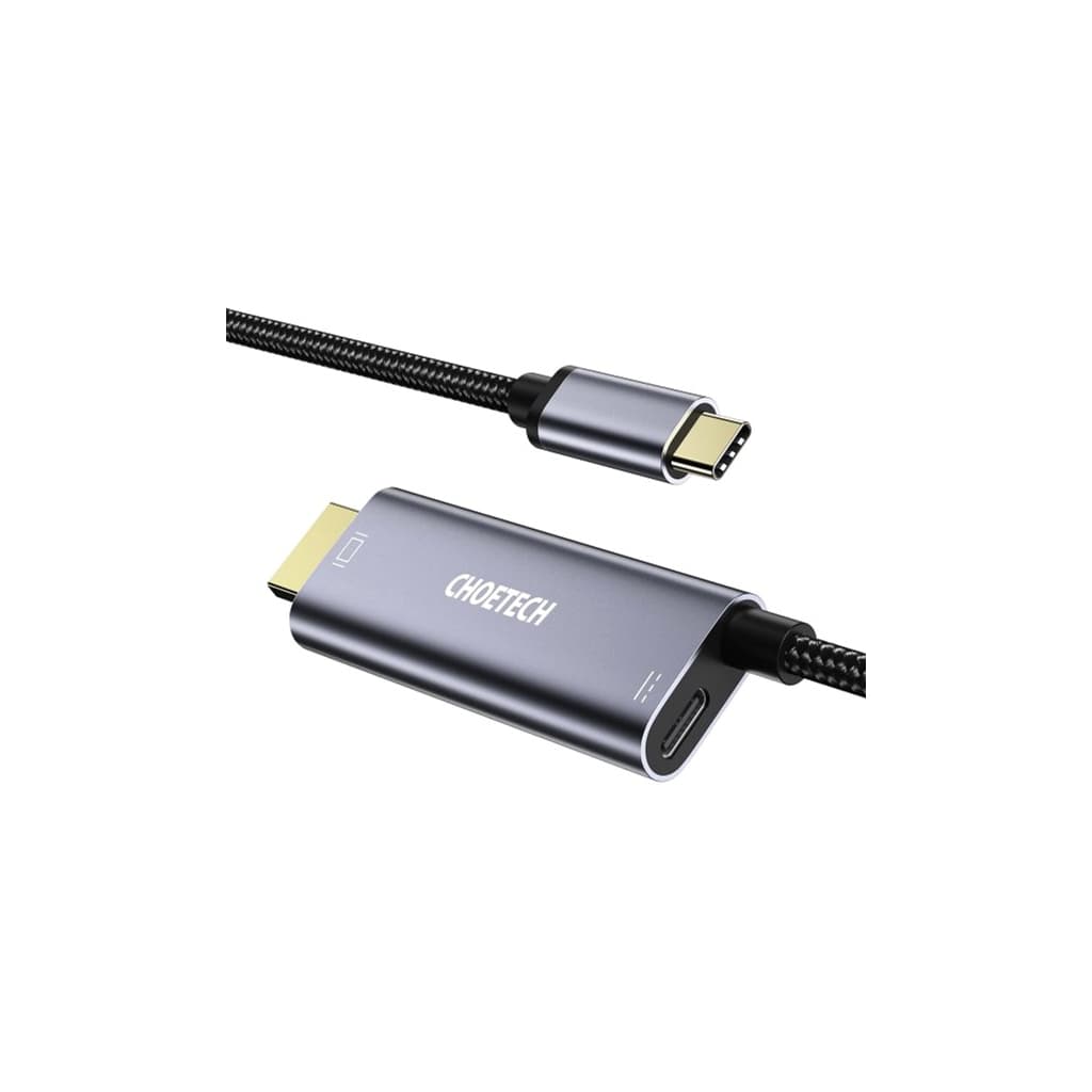 Кабель мультимедійний USB-C to HDMI M 1.8m 4K60Hz Choetech (XCH-M180GY)