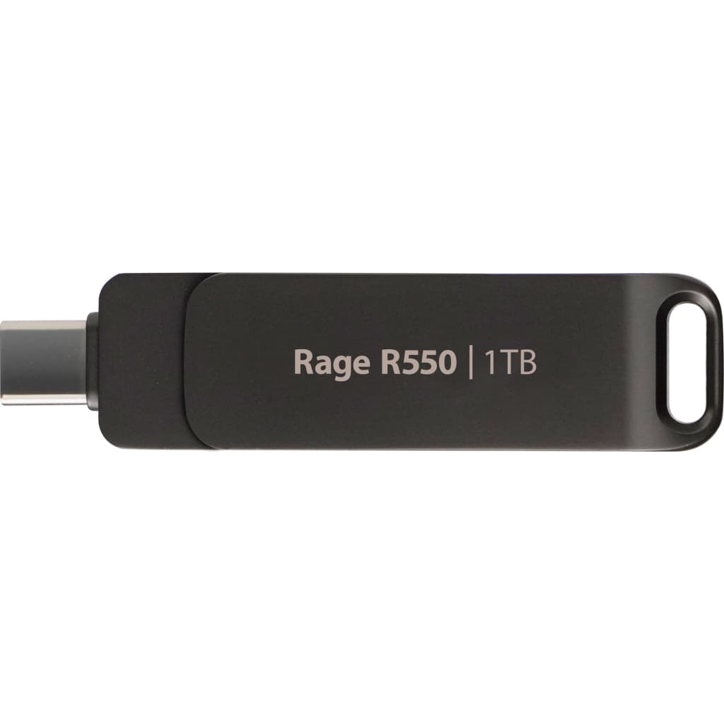 USB флеш накопичувач Patriot 1TB Rage R550 Matte Black USB 3.2/Type-C (PE1TR550DSAD)