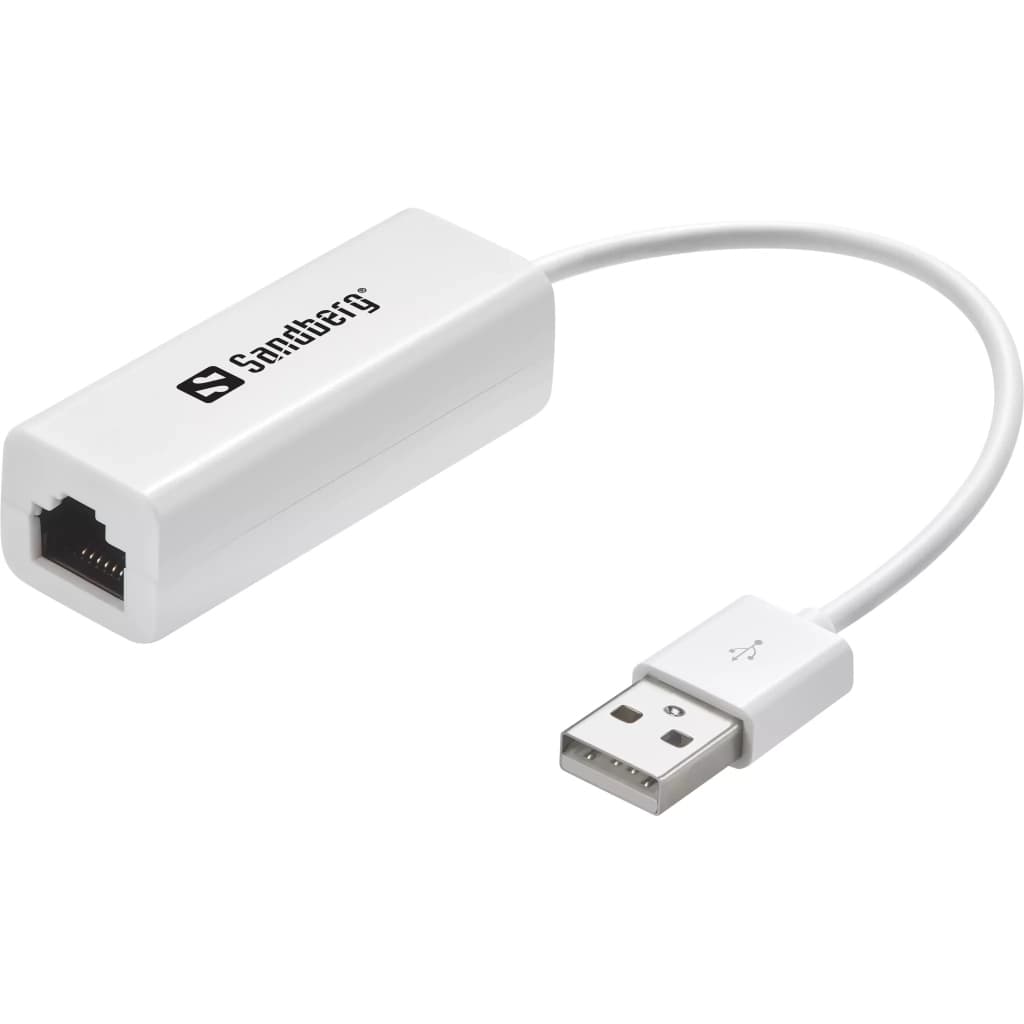 Перехідник USB 2.0 AM to RJ45 Ethernet 1000Mbps Sandberg (133-78)