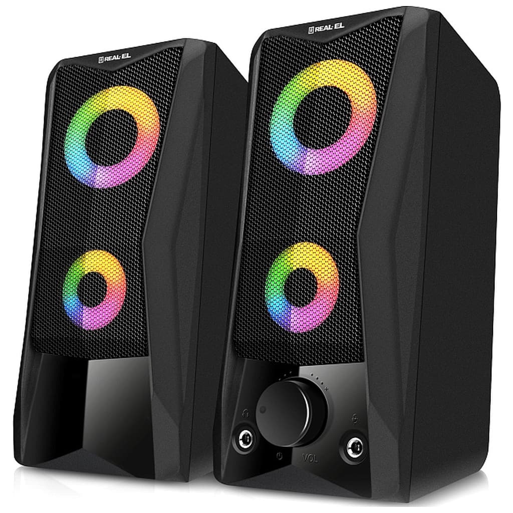 Акустична система REAL-EL S-107 USB Black (EL121100017)