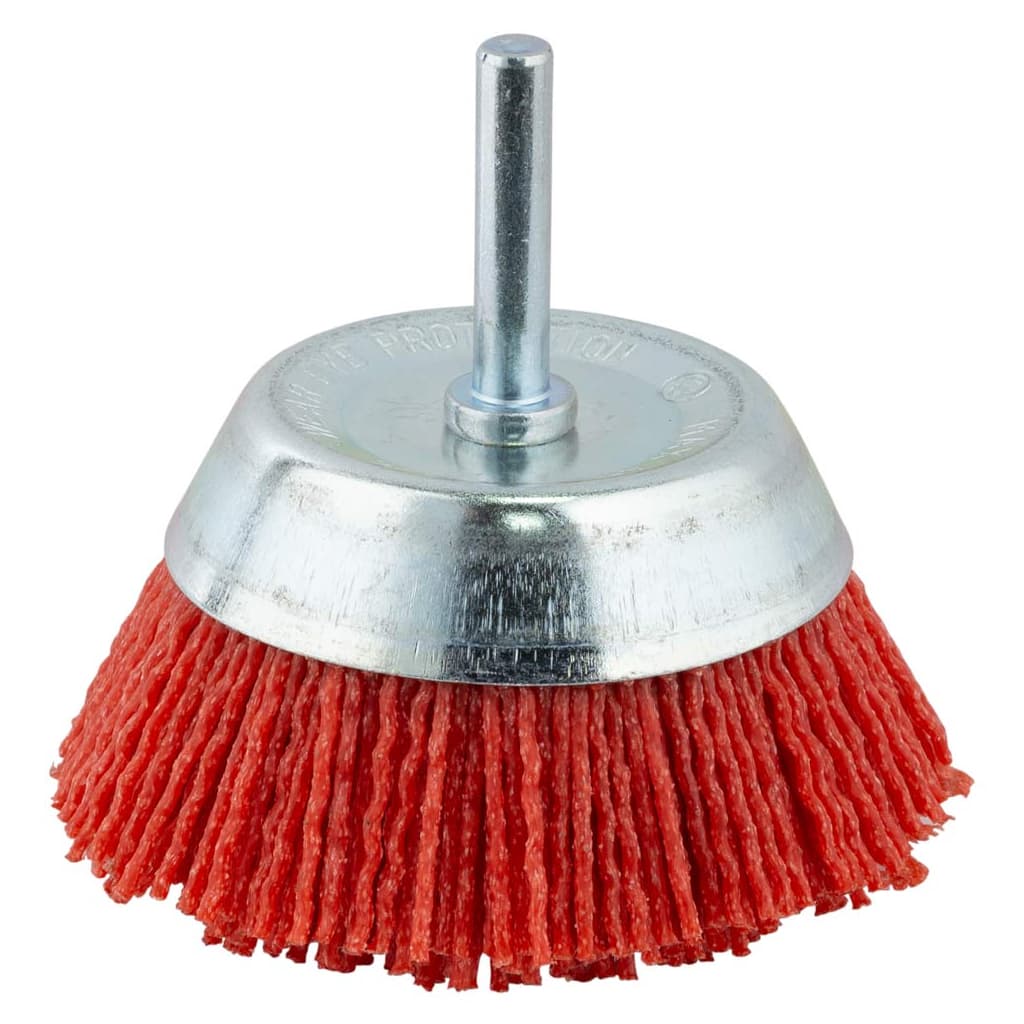 Щітка для електроінструменту Sigma дротяна чашеподібна 75мм хвостовик O6мм нейлонова 9015471 (9015471)