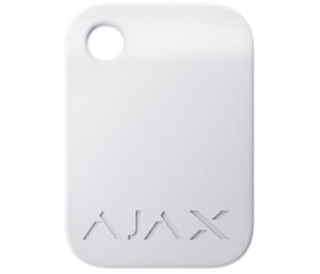 безконтактний брелок управління Ajax Tag white (10pcs)