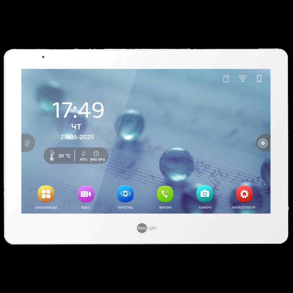 Відеодомофон NeoLight MEZZO Hybrid White