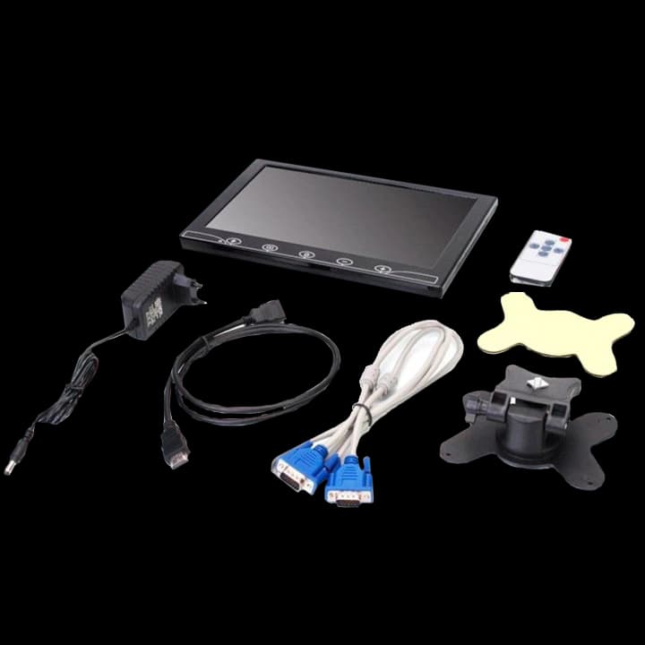 Автомобільний РК-монітор 10.1" (AV + VGA + HDMI + BNC)