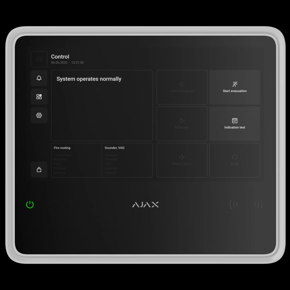 Пожежна централь Ajax EN54 Fire Hub white