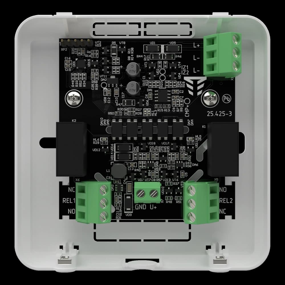 Адресний модуль для збільшення кількості релейних виходів Тірас Tiras AM-OUT2R