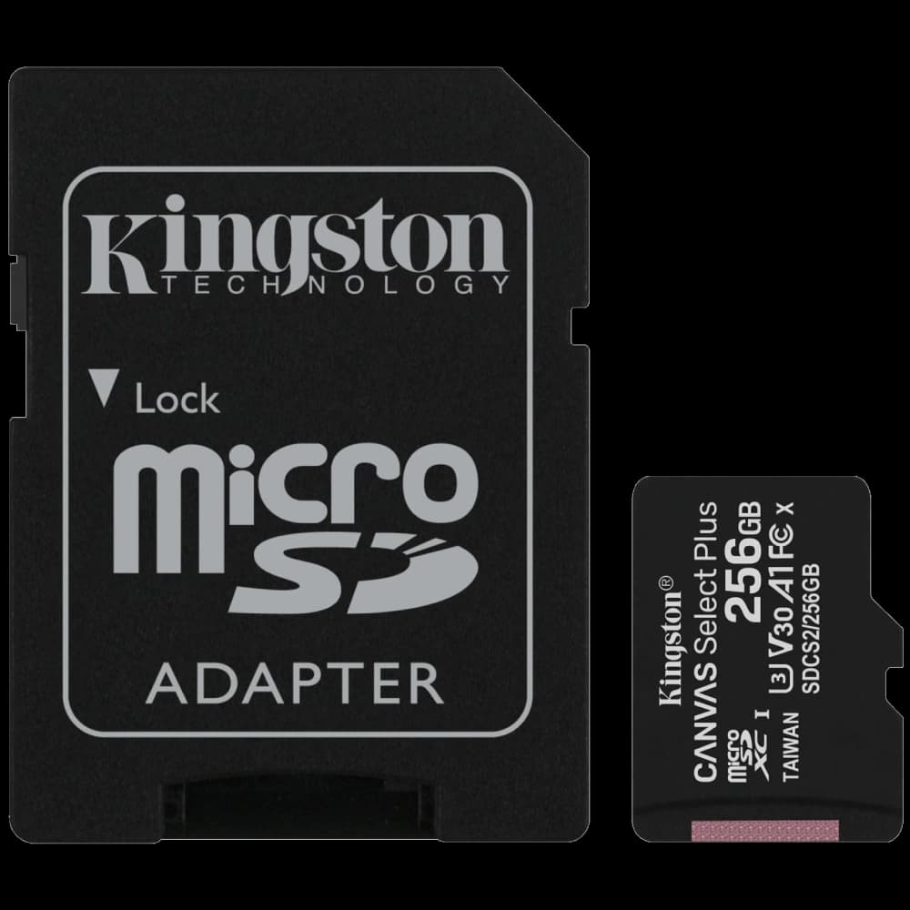 Модуль флеш-пам'яті Kingston 256GB micSDXC Canvas Select Plus 100R A1 C10 Card