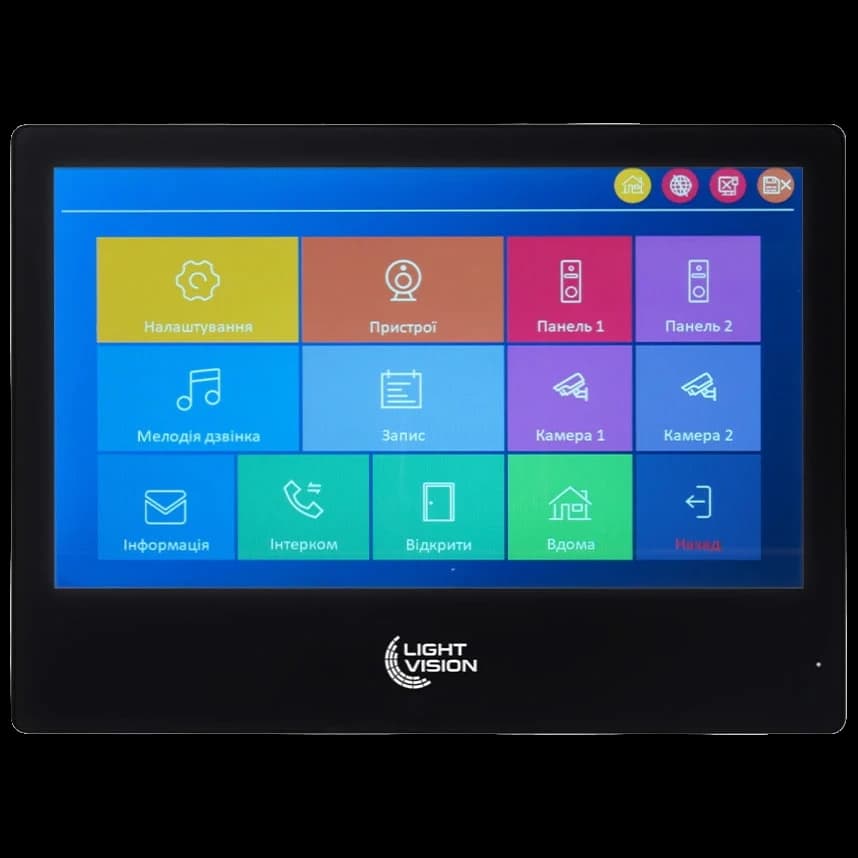Відеодомофон Light Vision SINGAPORE WiFi FHD BLACK (AI) 10"