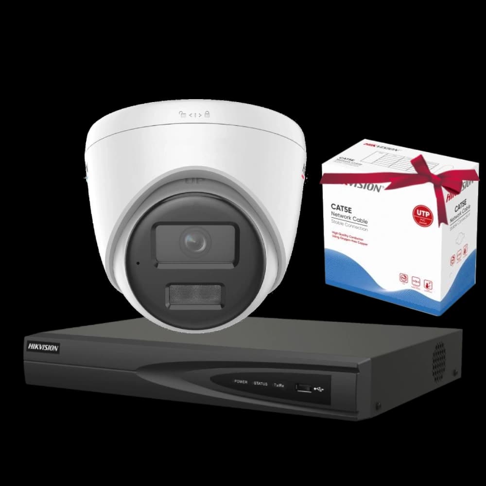 Комплект Hikvision DS-2CD1327G2H-LIUF 2МП (2.8мм)