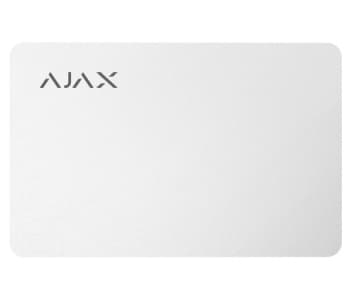 Безконтактна картка керування Ajax Pass white (10pcs)
