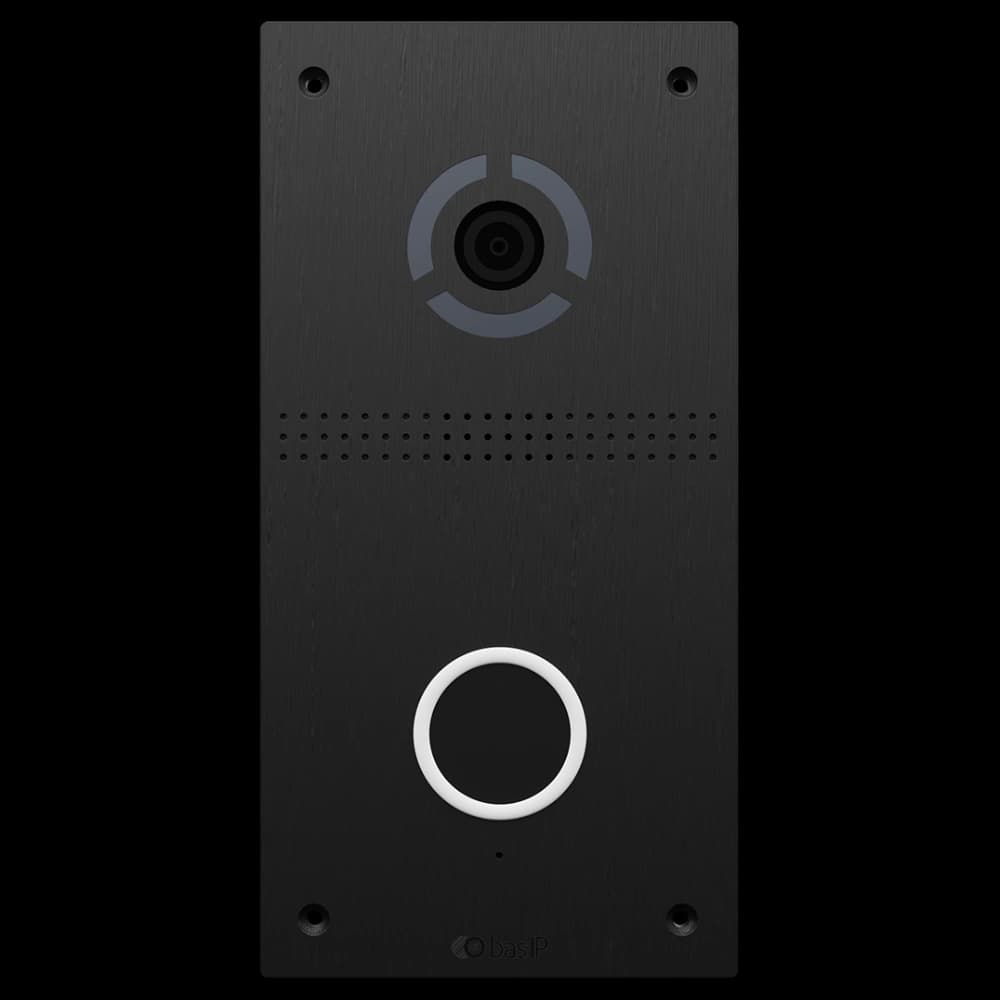 IP панель виклику з безконтактною кнопкою виклику Bas-IP AV-05FD black