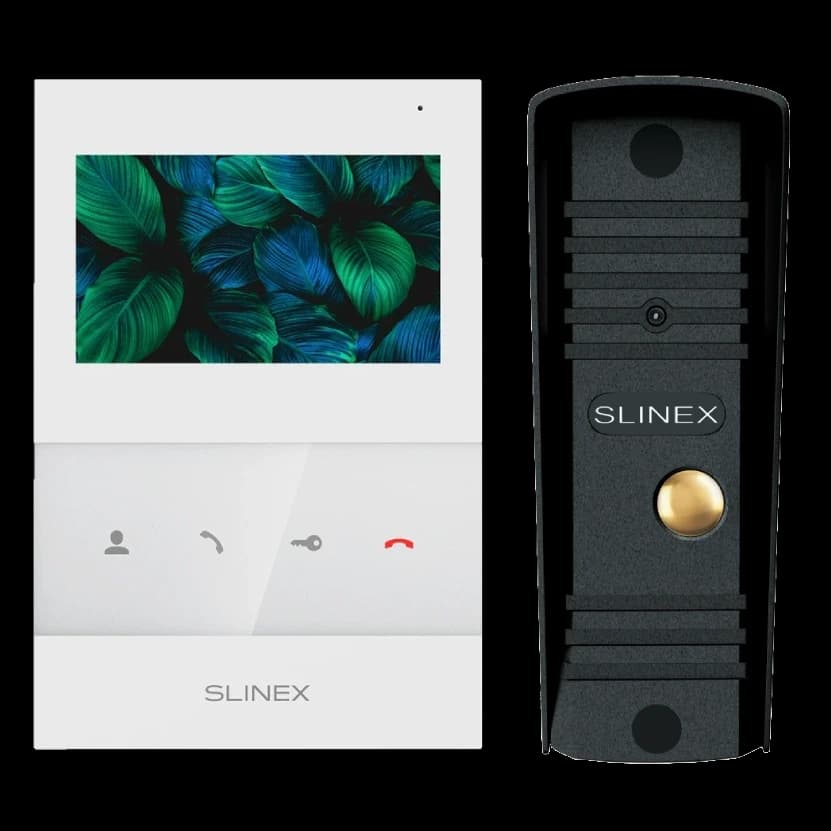 Комплект відеодомофону Slinex SQ-04 White + ML-16HR (чорний)