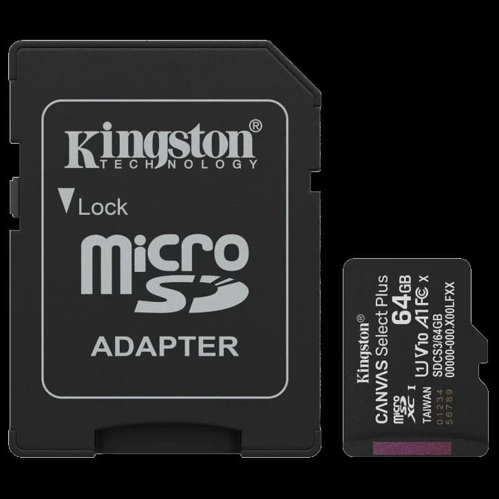 Модуль флеш-пам'яті Kingston MICRO SDXC 64GB UHS-I W/ADAPTER