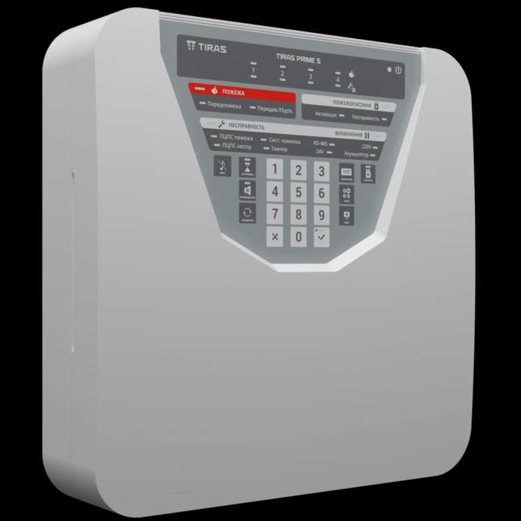 Прилад приймально-контрольний пожежний "Tiras PRIME S"