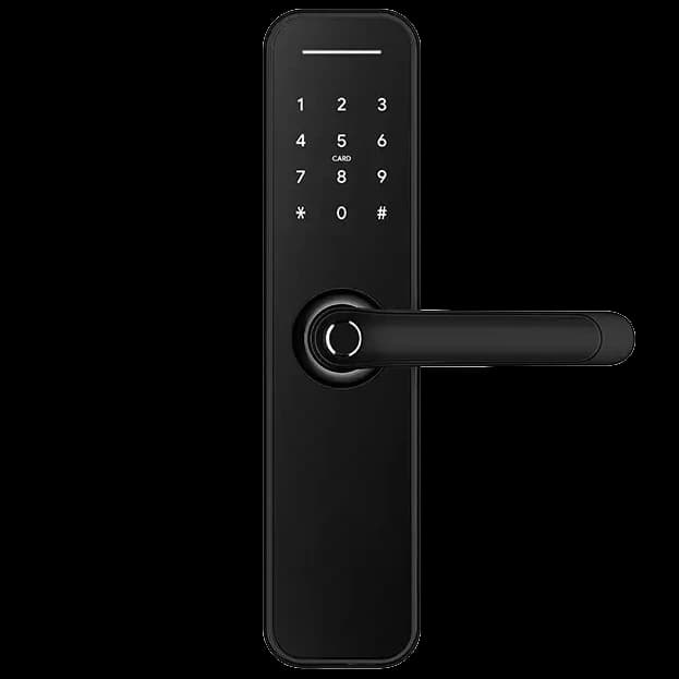 Розумний дверний біометричний замок SEVEN LOCK SL-7766BF black (без врізної частини)