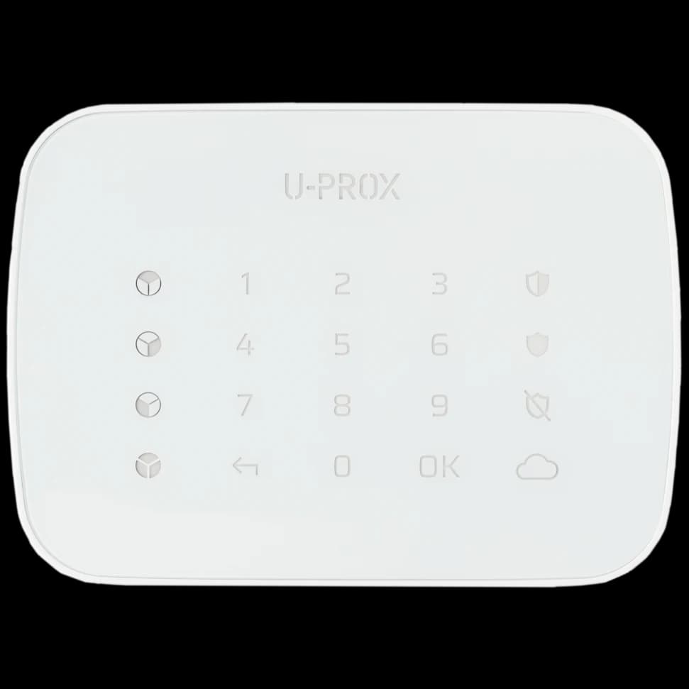 Бездротова сенсорна клавіатура для чотирьох груп U-Prox Keypad G4 White