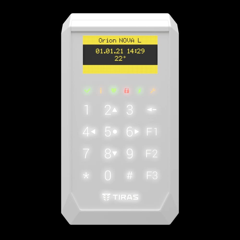 Сенсорна OLED клавіатура Тірас Tiras K-PAD OLED (white)