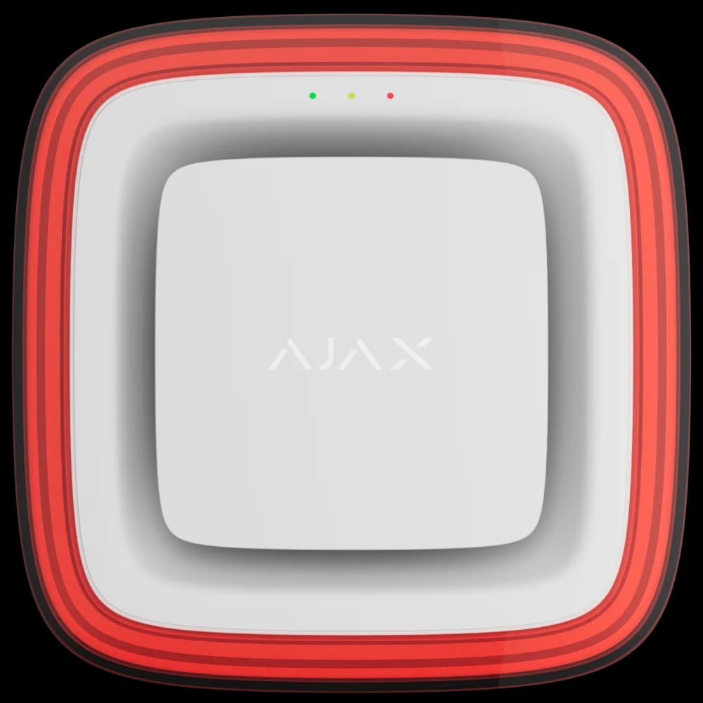 Cповіщувач Ajax EN54 FireProtect (Sounder/VAD) white пожежний світлозвуковий