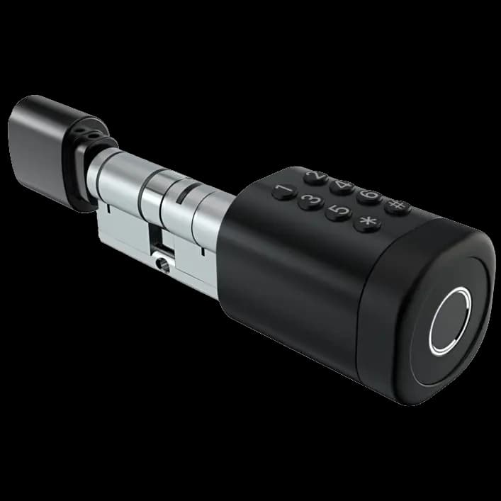 Біометричний замок SEVEN LOCK SL-7774BF black (35-90мм) (циліндр)