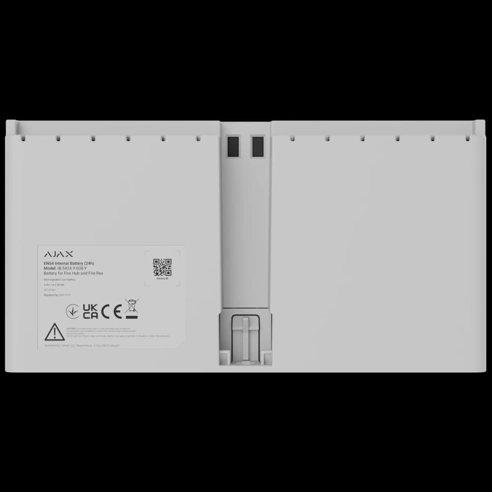 Акумулятор Ajax EN54 Internal Battery (24h) white для Fire Hub і Fire Rex
