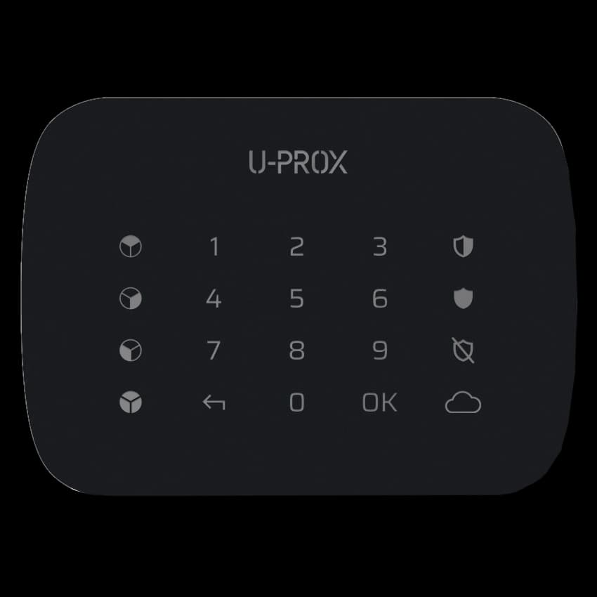 Бездротова сенсорна клавіатура для чотирьох груп U-Prox Keypad G4 Black