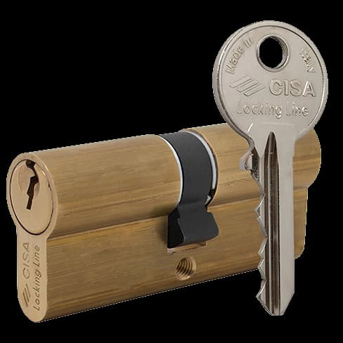 Циліндр латунь матова CISA LL 08010 90 (45*45)