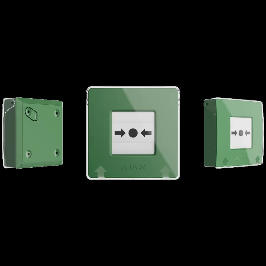 Сповіщувач Ajax Manual Call Point (Green) ручний бездротовий