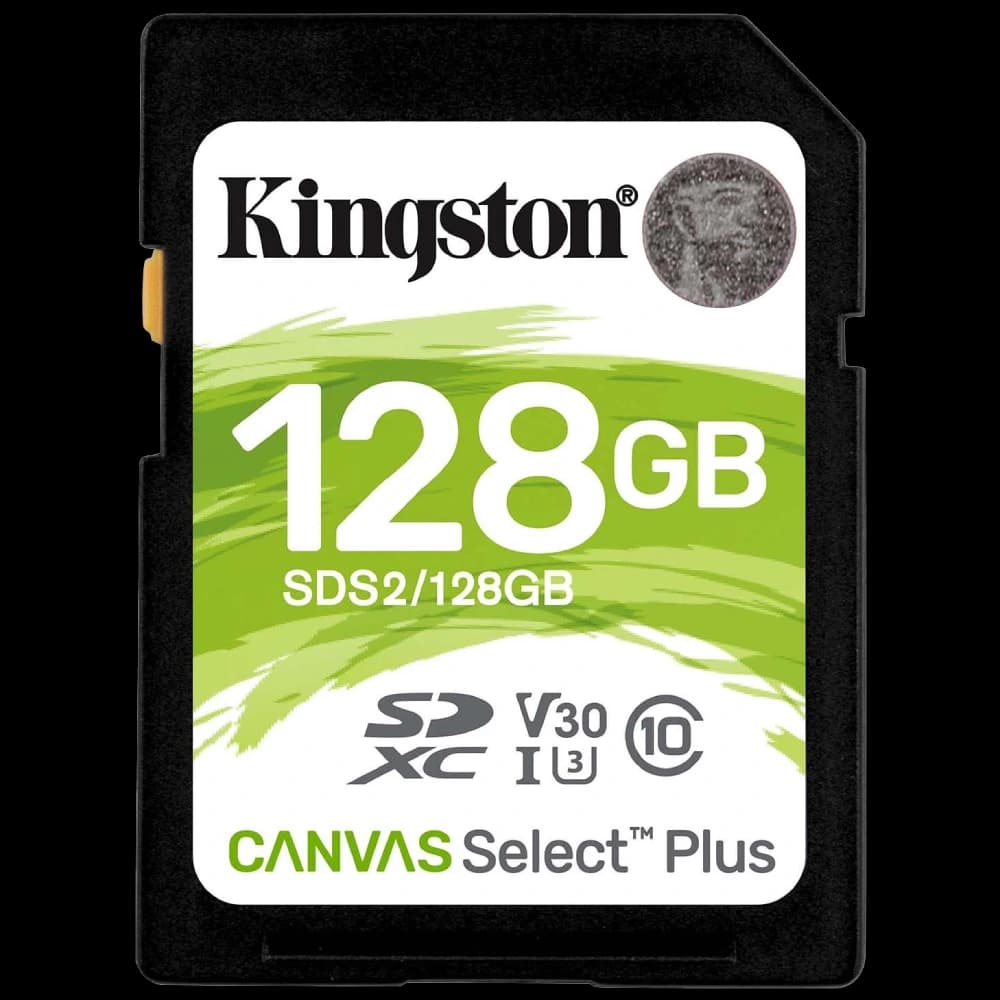 Модуль флеш-пам'яті Kingston 128GB SDXC Canvas Select Plus 100R C10 UHS-I U3 V30