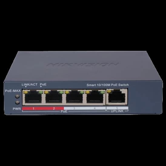 Комутатор мережевий Hikvision DS-3E1105P-EI/V2
