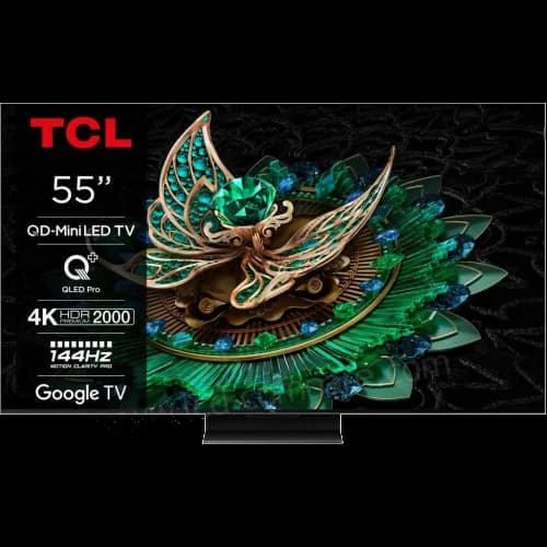 Телевізор TCL 55C89B MiniLED 4K 144Hz Smart Google TV Titan ONKYO