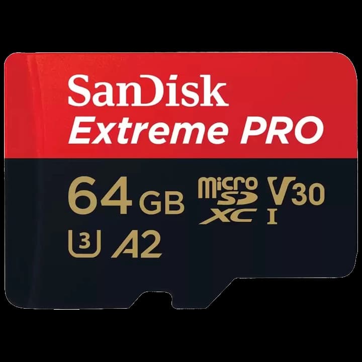 Карта пам'яті SanDisk microSD 64GB C10 UHS-I U3 Extreme Pro V30 + SD