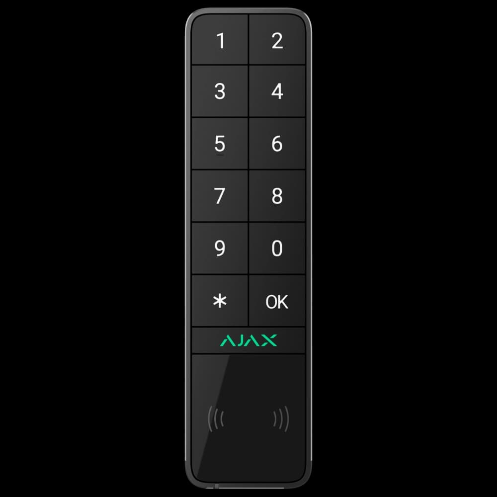 Бездротова клавіатура Ajax KeyPad Outdoor Jeweller (8EU) ASP black