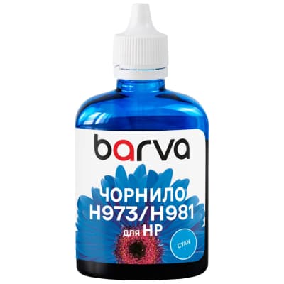 Чорнило Barva HP 971/973/981 100ml cyan, pigment (H973-988)