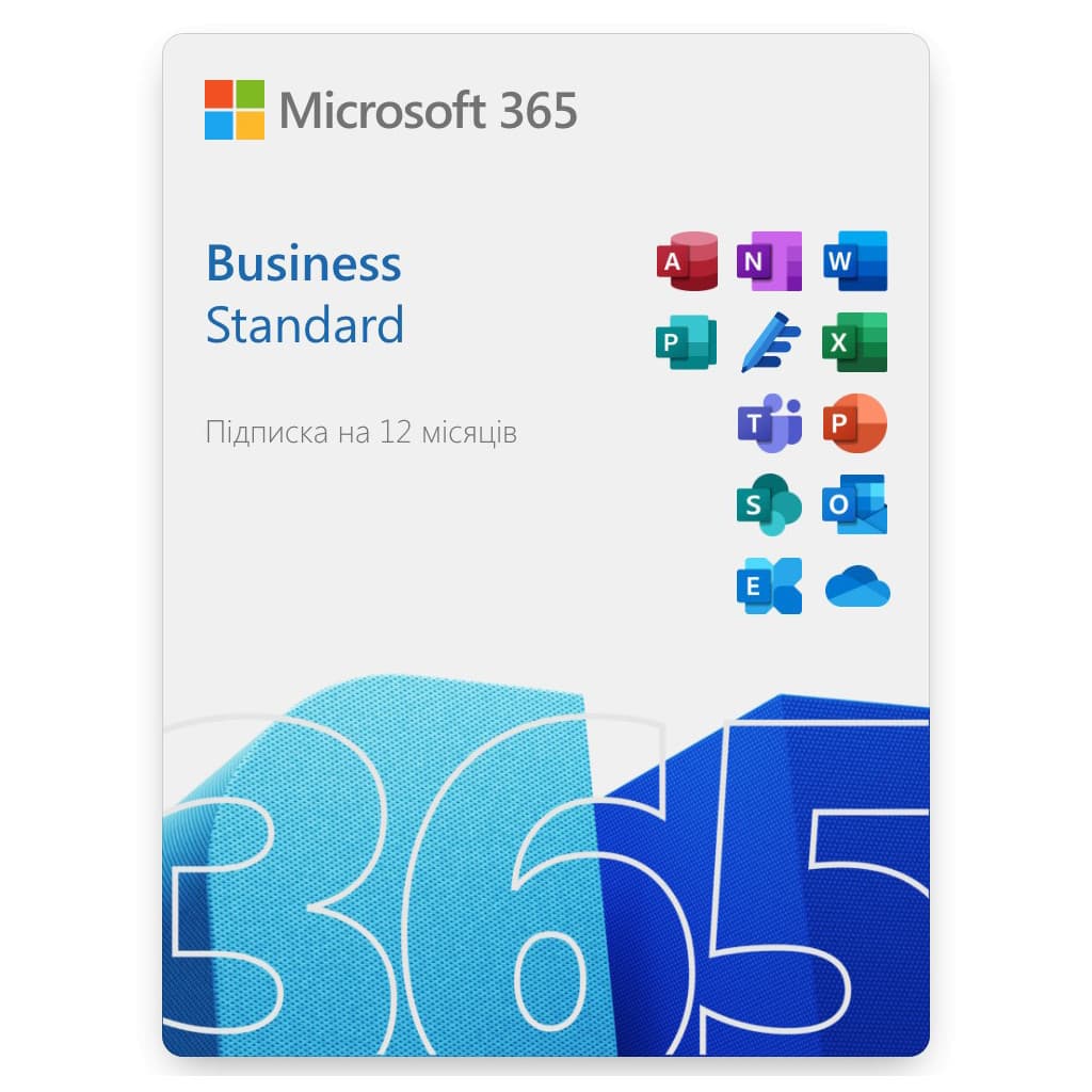 Офісний додаток Microsoft 365 Business Standard (Nonprofit Staff Pricing) 1 Year License Charity (CFQ7TTC0LDPB_000M_P1Y_A_CHR)