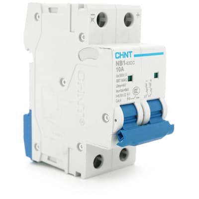 Автоматичний вимикач CHINT NB1-63DC 2P C10 DC500V