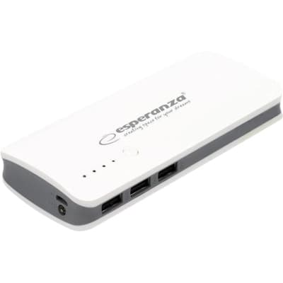 Батарея універсальна Esperanza 8000mAh input/Micro-USB, output/3*USB, White/Grey (EMP106WE)