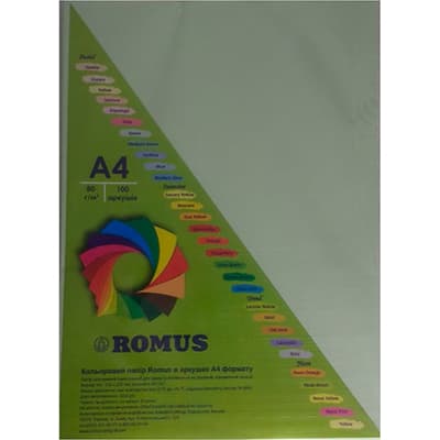 Папір Romus A4 160 г/м2 100sh Light green (R50645)