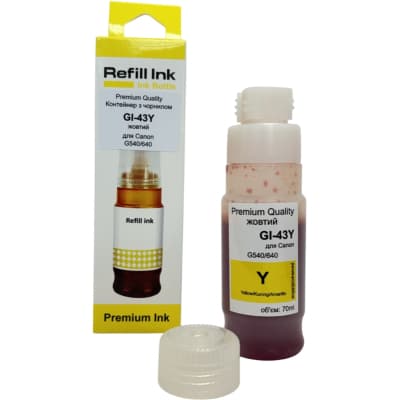 Чорнило Premium Quality Canon GI-43 70мл Yellow 4689C001 (70264932)