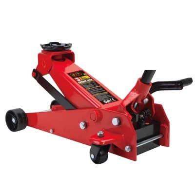 Домкрат GTM підкатний 3,5т (145-500мм) педаль підіймання (T83502)