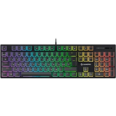 Клавіатура GamePro MK85B Blue Switch RGB USB Black (MK85B)