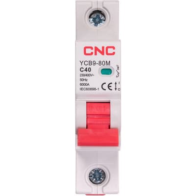 Автоматичний вимикач CNC YCB9-80M 1P C40 6ka (NV821464)